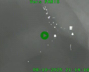 Caméra routière sur l'autoroute A20 à Bessines-sur-Gartempe. Vue orientée vers Paris