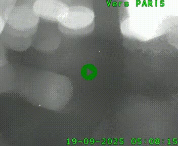 Caméra routière sur l'autoroute A20 au nord de Limoges, à la jonction avec la N520. Vue orientée vers Paris