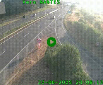 Webcam N147 au nord de Poitiers et à la jonction avec la A10