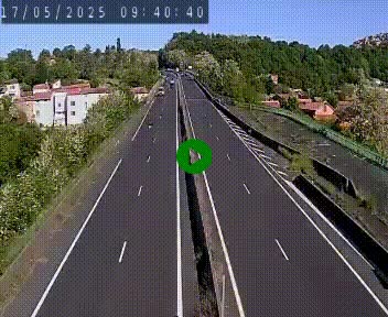 Caméra autoroute A75 à hauteur de Coudes, en direction de Clermont-Ferrand