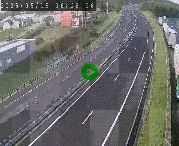 Caméra autoroute A75 à hauteur du col du rocher blanc en direction de Montpellier