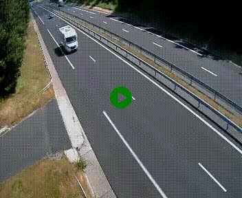 Caméra autoroute A75 à hauteur du col des Issartets en direction de Montpellier