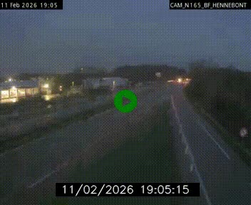 Webcam sur la N165 à hauteur de Hennebont, au nord de Lorient