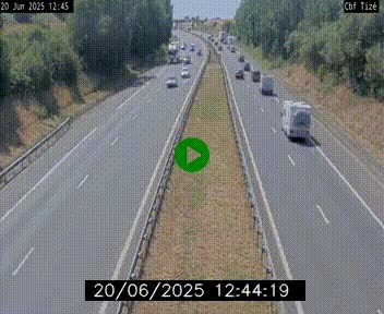 Webcam sur le périphérique de Rennes (N136) à hauteur de Tizé, à l'est de la ville