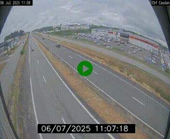 Webcam sur la N165 à hauteur de Caudan, dans le Morbihan.