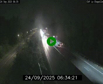 Webcam sur le périphérique de Nantes (N844) à hauteur de Porte de la Chapelle, au nord de la ville
