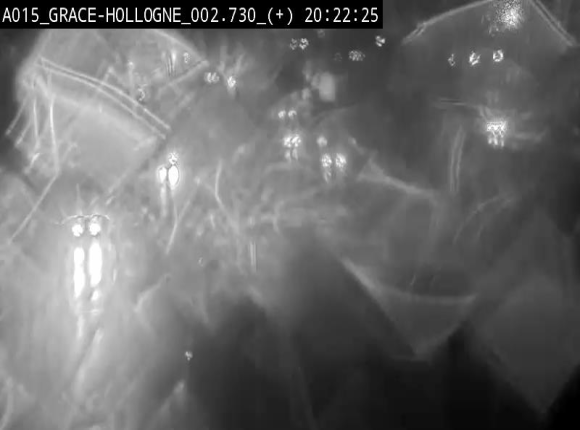 Webcam E42/A15 à Grâce-Hollogne, à proximité de la jonction avec l'A604. Vue orientée vers Namur