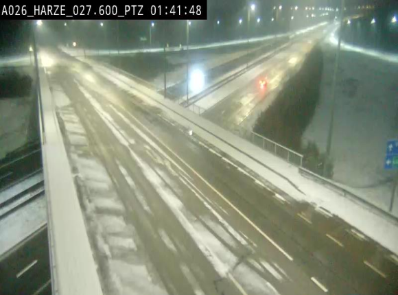 Caméra autoroute Belgique - Sougné-Remouchamps,E25 direction Luxembourg