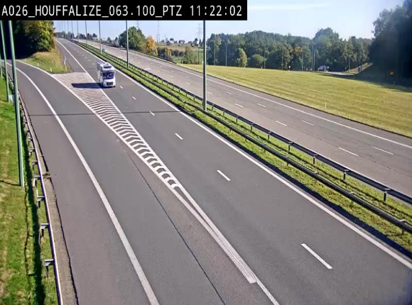 Caméra autoroute Belgique - Houffalize, E25 direction Liège