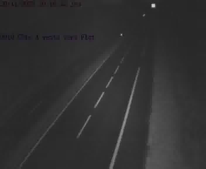 Webcam sur la D910 située dans la Côte des 4 vents. Vue orientée vers le haut de la côte, vers Faulquemont