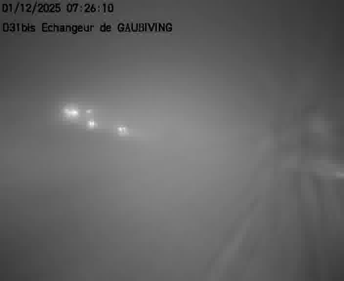 Dispositif d’observation sur D31bis (France) à Gaubiving, en direction de Sarreguemines, offrant une visualisation fiable des conditions de circulation.