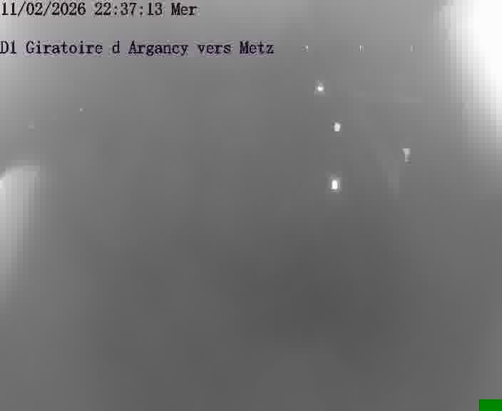 Webcam installée le long de D1 (France) à Argancy, pointée vers Metz, utile pour suivre précisément les conditions de trafic.