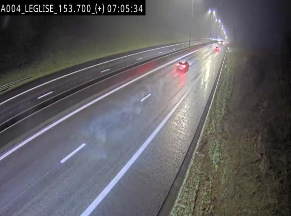 Webcam autoroute E411 à hauteur de Léglise, en direction de Luxembourg