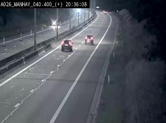 Webcam autoroute A26/E25 à hauteur de Manhay, avant la jonction avec la N651 en direction de Luxembourg - BK 40.4
