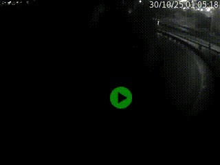 Caméra autoroute à la jonction entre l'A7 et la D301 (Boulevard urbain Sud de Lyon) à Feyzin, au sud de Lyon. Vue orientée vers Mions