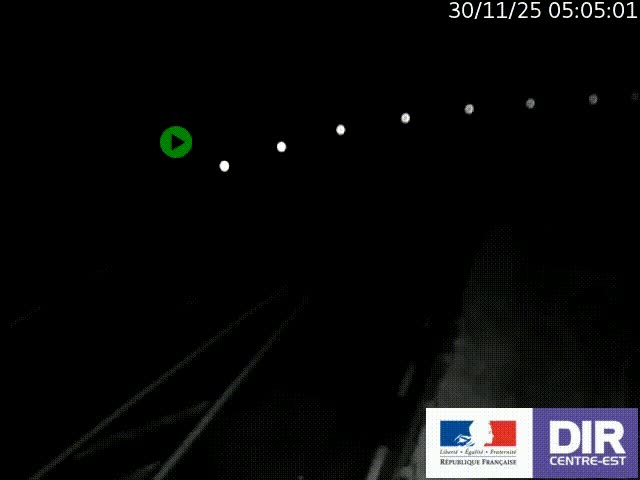 Webcam sur le col Pin Bouchain, vue orientée vers Roanne, en provenance de Lyon sur la nationale 7 (N7)