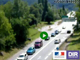 Webcam info trafic à proximité de Vizille sur la N85, au niveau du point de vue du Saut du Moine à Champagnier