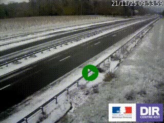 Webcam autoroute sur l'A77 à hauteur de Pouilly-sur-Loire en direction de Nevers
