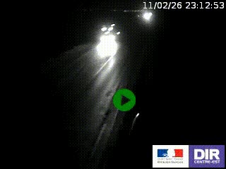 Webcam routière sur la RN7 à hauteur de Toulon-sur-Allier, entre Moulins et Vichy