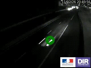 Caméra autoroutière sur l'A47 à hauteur de Givors, a proximité de Lyon. La webcam est orientée vers Lyon
