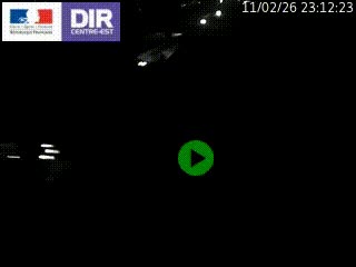 Webcam traffic à Grenoble-sud sur l'autoroute A480. Vue orientée vers l'entrée et la sortie de Grenoble