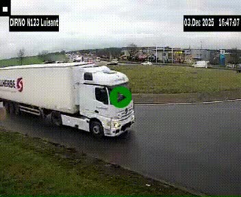 Webcam en périphérie de Chartres sur la N123, à hauteur de Luisant. Vue orientée vers Chartres