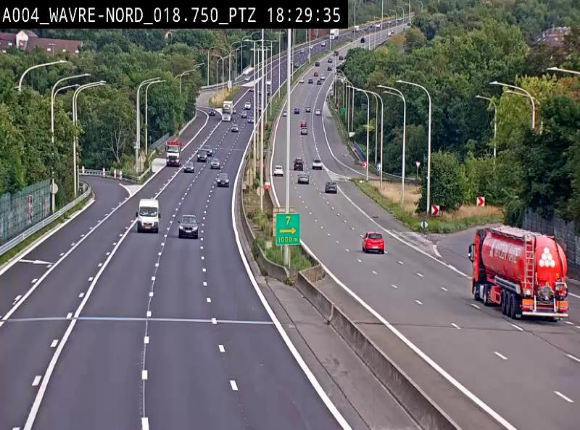 Webcam traffic E411(A4) - BK 18.7 - Bierges (Wavre Nord)