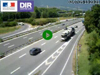 Caméra routière à hauteur de la sortie 15 Chambéry-centre au PK 4,103 en direction d'Albertville
