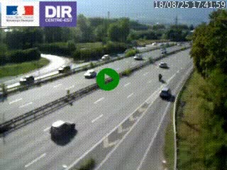Caméra routière à hauteur de la sortie 15 Chambéry-centre au PK 4,103 en direction d'Albertville