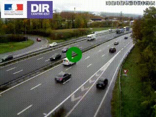 Caméra routière à hauteur de la sortie 15 Chambéry-centre au PK 4,103 en direction d'Albertville