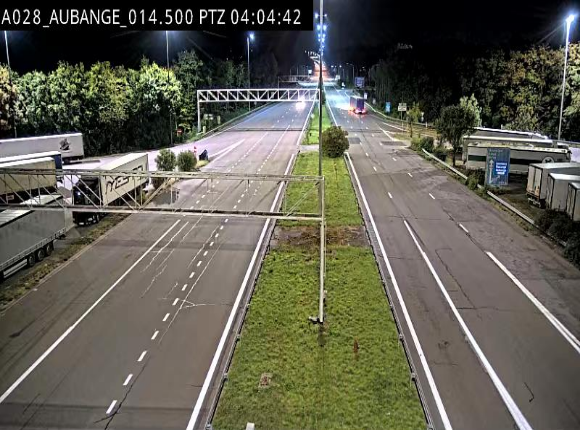 Webcam autoroute Belgique - Aubange - A28 direction Arlon - BK 14