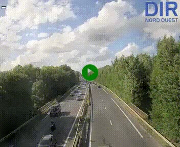 Webcam sur le périphérique de Caen (N814) à l'est de la ville, à Mondeville hauteur de la sortie 2, Presqu'île-Rives de l'Orne, au bout de l'autoroute A13