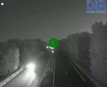 Webcam sur le périphérique de Caen (N814) à l'est de la ville, à Mondeville hauteur de la sortie 2, Presqu'île-Rives de l'Orne, au bout de l'autoroute A13