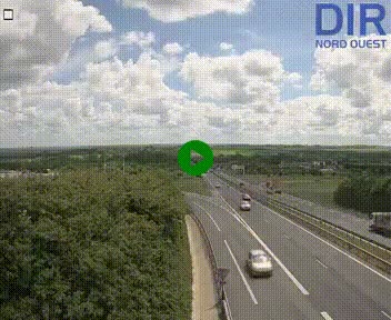 Webcam au début de l'A84 sur le périphérique Ouest de Caen (N814) à hauteur de la sortie 9, Porte de Bretagne