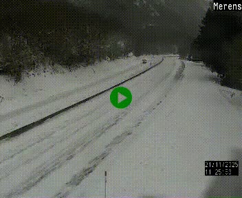 Webcam dans les Pyrénées à hauteur de Mérens-les-Vals sur N320, en direction de Pas de la Casa (Andorre)