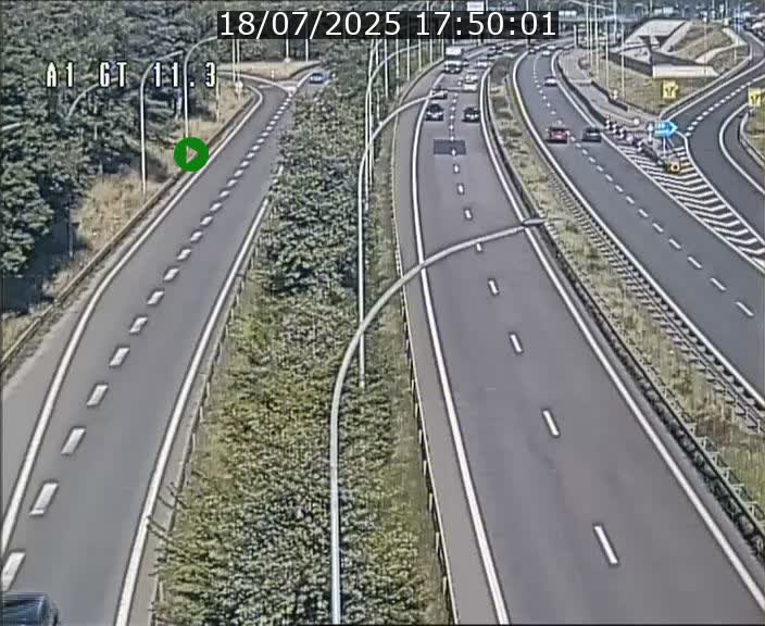 Traffic live webcam Luxembourg Senningerberg - A1 direction Allemagne - BK 11.3