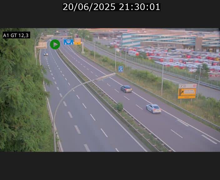 Traffic live webcam Luxembourg Senningerberg - A1 direction Allemagne - BK 12.3