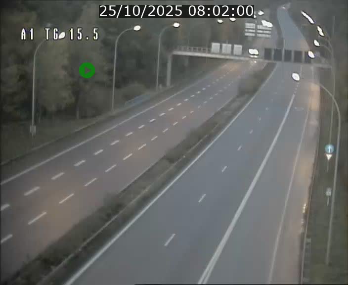 Traffic live webcam Luxembourg Munsbach - A1 direction Luxembourg - BK 15.5