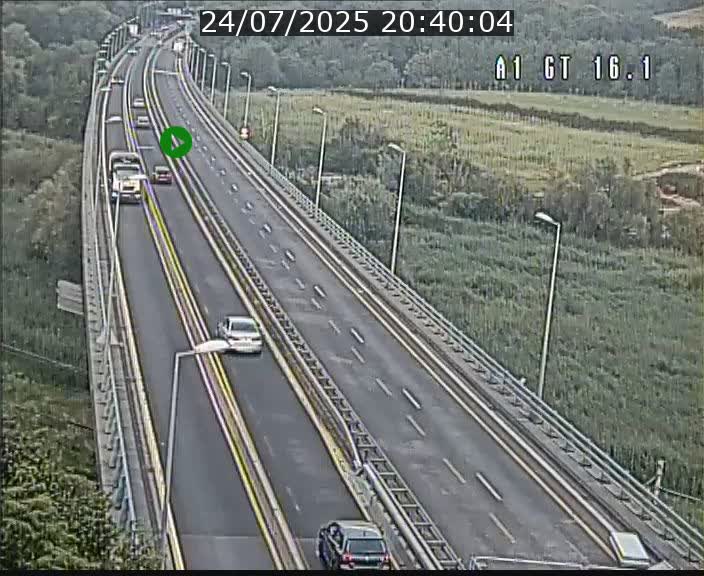 Traffic live webcam Luxembourg Niederanven - A1 direction Allemagne - BK 16.1