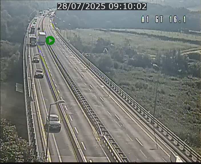 Traffic live webcam Luxembourg Niederanven - A1 direction Allemagne - BK 16.1