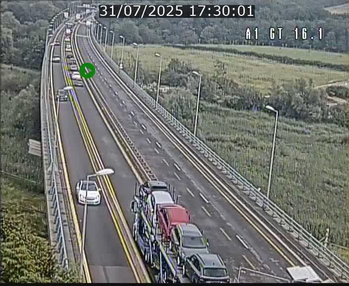 Traffic live webcam Luxembourg Niederanven - A1 direction Allemagne - BK 16.1