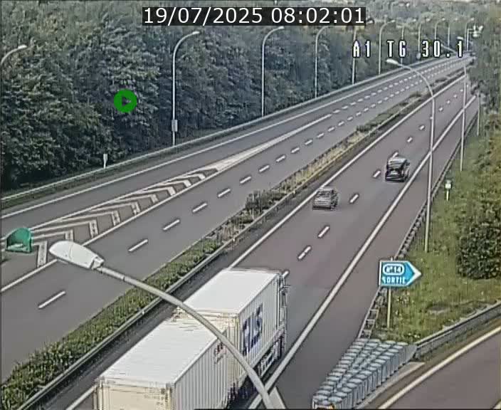 Traffic live webcam Luxembourg Grevenmacher - A1 direction Luxembourg - BK 30.1