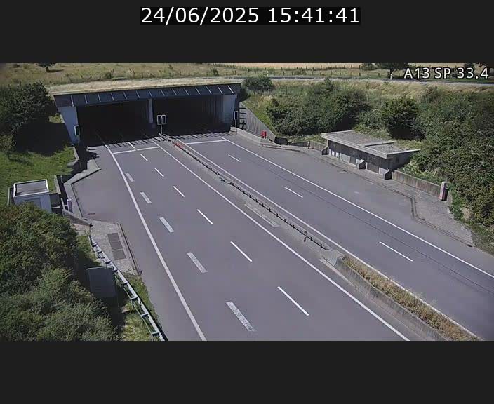 Webcam trafic sur A13 à hauteur d'Altwies en direction de Mondorf-les-bains et en provenance de l'Allemagne