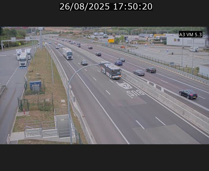 Traffic live webcam Luxembourg Aire de Berchem - A3 - BK 5 - direction France