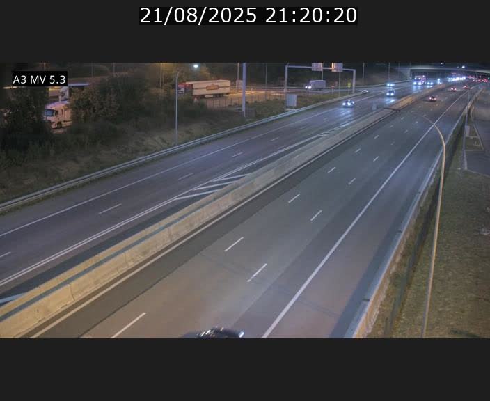 Webcam à l'Aire de Berchem au Luxembourg sur l'A3. Vue orientée vers la France