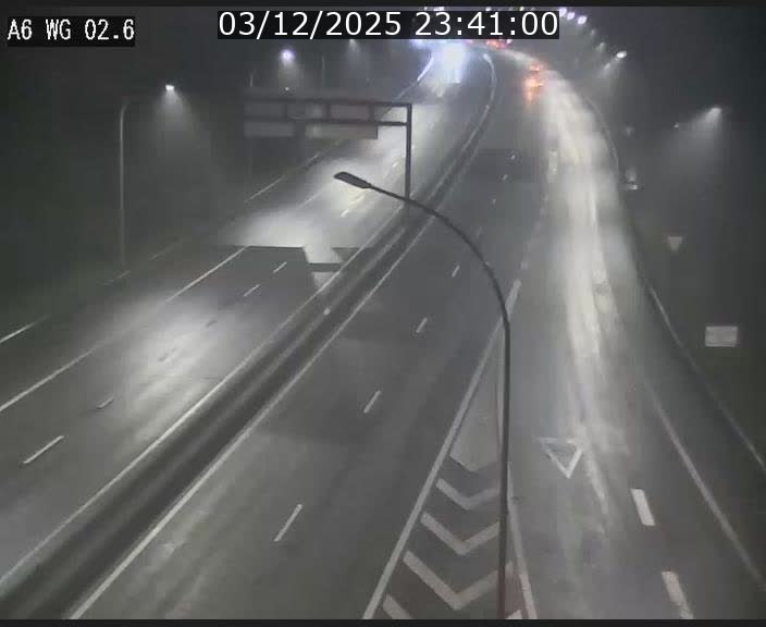 Traffic live webcam Luxembourg Croix de Cessange - A6 - BK 2.6 - direction France/Allemagne