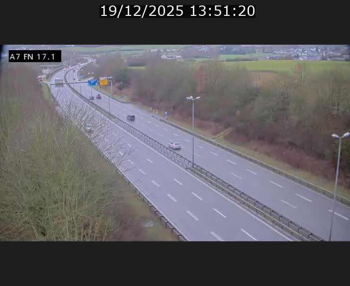 Caméra trafic Luxembourg - A7, Merscherbierg direction Mersch