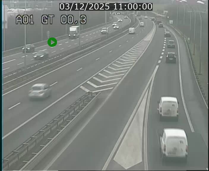 Traffic live webcam Luxembourg Croix de Gasperich - A1 direction Kirchberg - BK 0.3