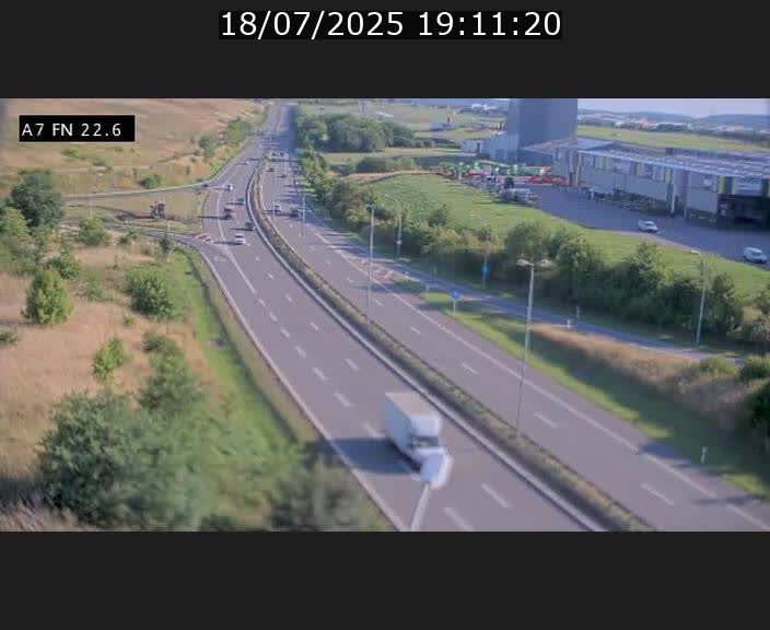 Caméra trafic Luxembourg - A7, Colmar-berg direction Mersch