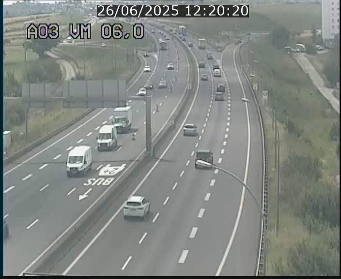 Traffic live webcam Luxembourg Aire de Berchem - A3 - BK 6 - direction France
